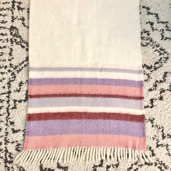 Vtg 1970s BRITA SEPPA Finland RIIKKA Wool Travel Blanket Scarf Shawl Wrap Throw - Picture 6 of 7